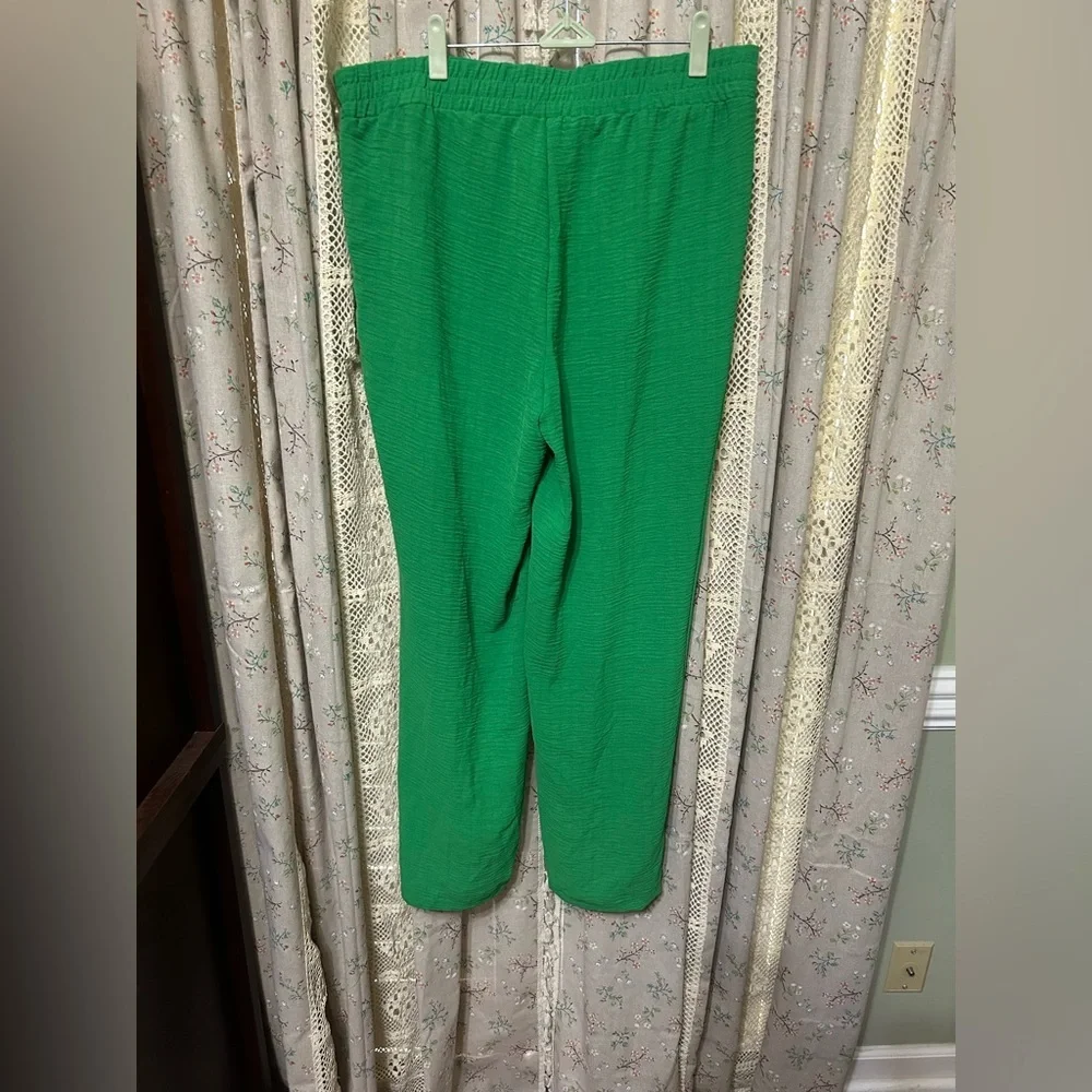 3/$30 Love Scarlett Fern Green Wide Leg Pants w/ Pockets Size XL NWT